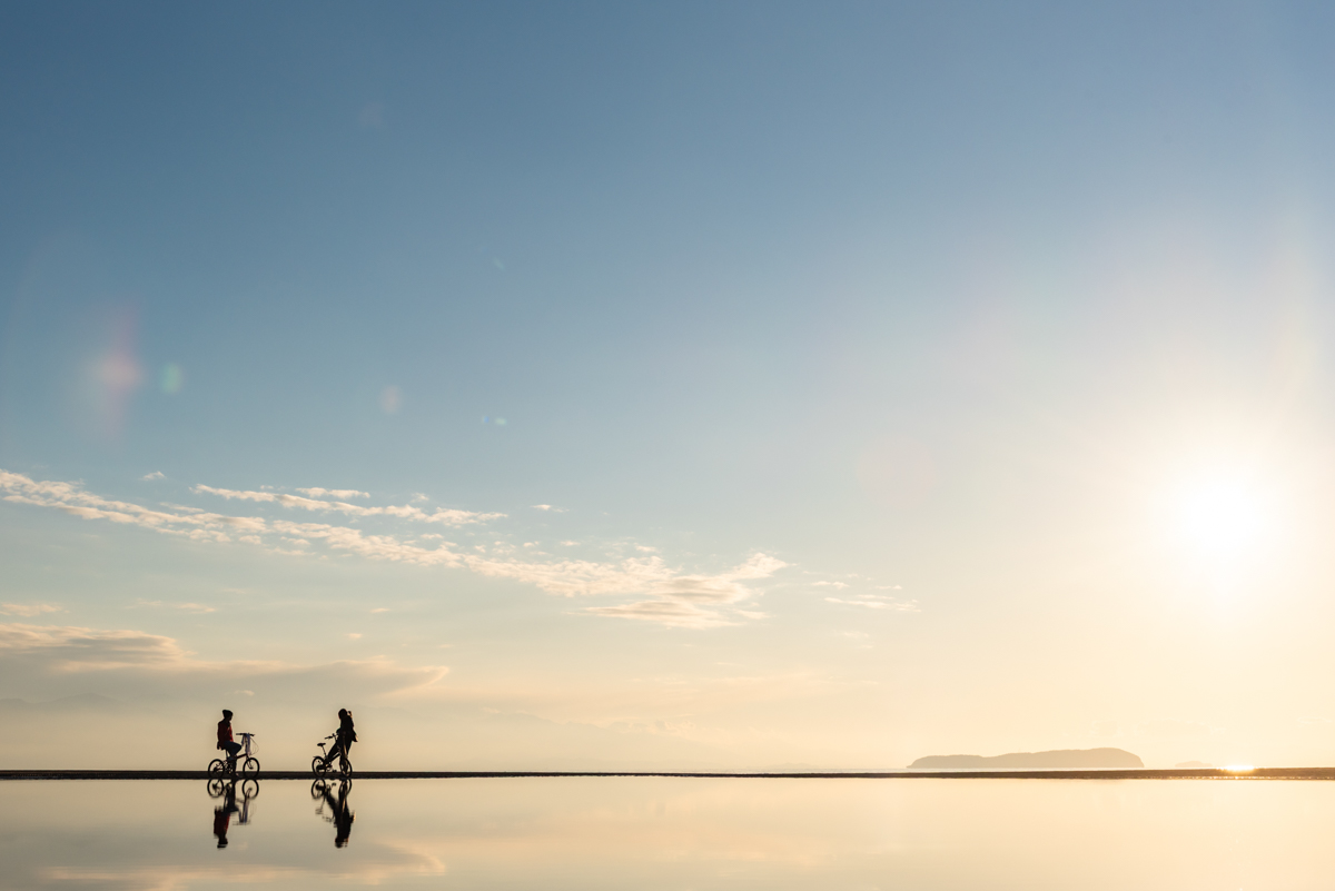 香川県カメラマン・父母ヶ浜・夕日・絶景リフレクション