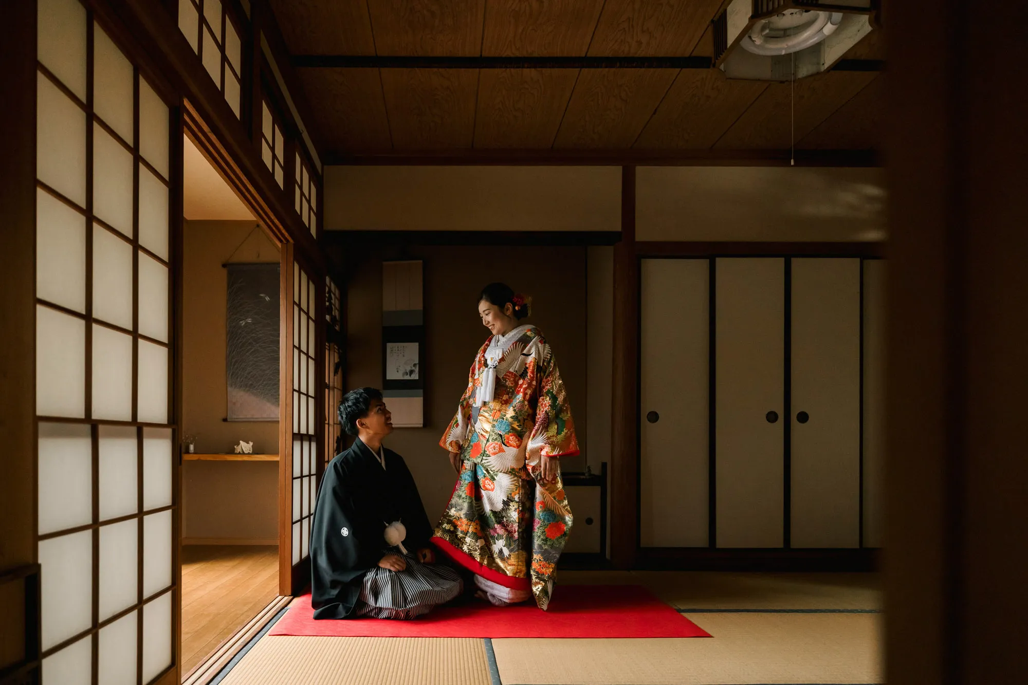 Japanese bridal kimono elopement wedding photography in Shikoku and Kyoto — Japan Serenity
